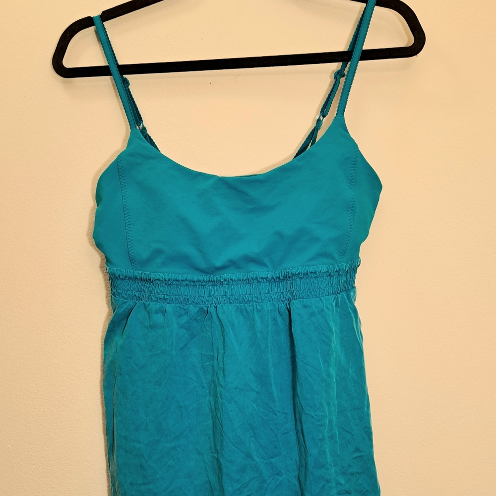 Lululemon Athletica Turquoise Spaghetti Strap Tank Top — Women's Size Small